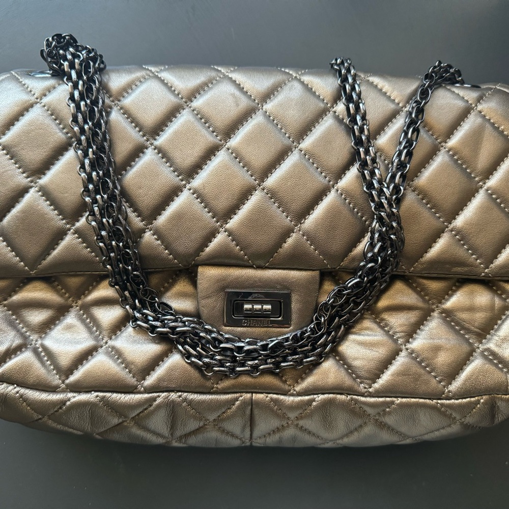 Vintage Gold bronze Chanel Reissue bag